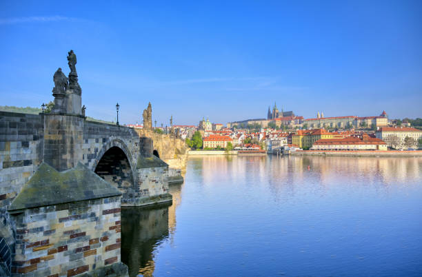 istock Charles Bridge and Prague Castle in Prague, Czech Republic 1173704947