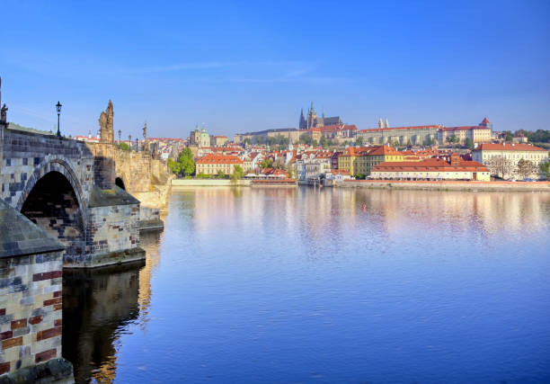 istock Charles Bridge and Prague Castle in Prague, Czech Republic 1173704957