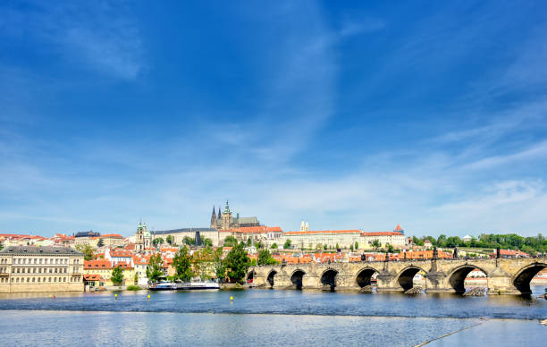 istock Charles Bridge and Prague Castle in Prague, Czech Republic 1173705052