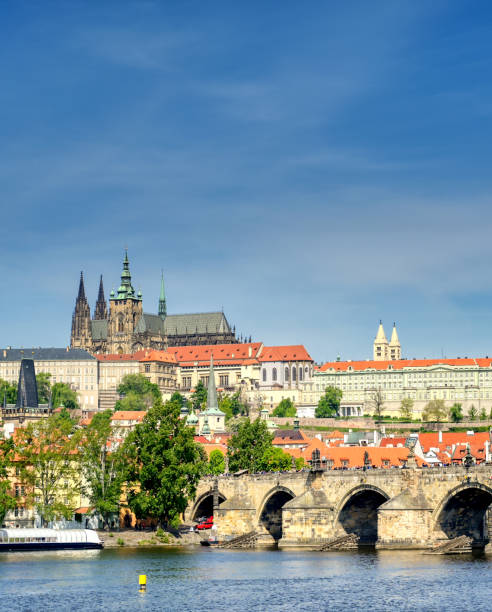 istock Charles Bridge and Prague Castle in Prague, Czech Republic 1173705075