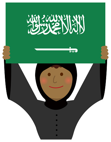 Cartoon Woman With National Flags Saudi Arabia Flat Vector Illustration Stock Illustration - Download Image Now - iStock Cartoon Woman With National Flags Saudi Arabia Flat Vector Illustration Stock Illustration - Download Image Now - iStock