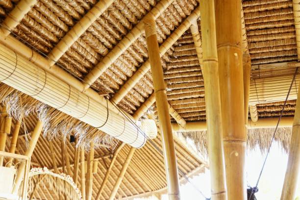 istock Bamboo shelters in Bali, Indonesia 1173713633