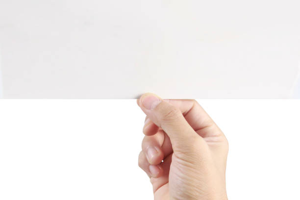 istock Hand holding virtual paper with your 1173717429