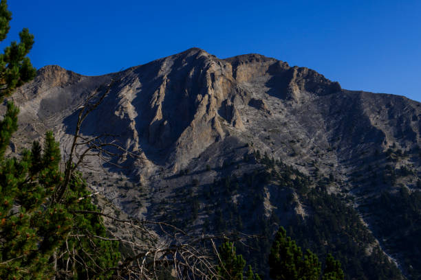 istock Olymp mountain. Tracking views on the way to Skolio and Mitikas summits 1173719125