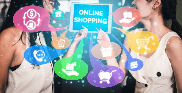 istock Shopping online and Internet money technology 1173729886