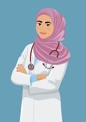 Doctor8 Stock Illustration - Download Image Now - Doctor, Islam, Lab Coat -  iStock