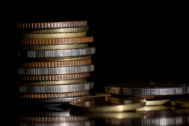 istock Banking and Money Trading.coins stacked in different combinations. 1173735417