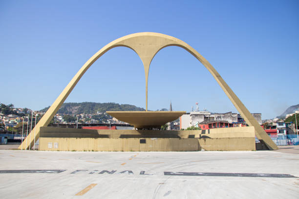 apotheosis square in rio de janeiro, brazil - sambadrome imagens e fotografias de stock