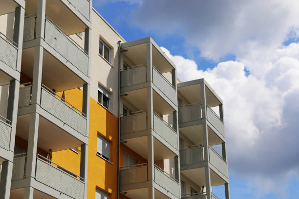 istock Balconies  on a large apartment building 1173737667