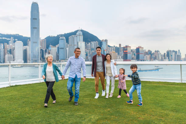 istock Multi-Generation Chinese Family Enjoying Ocean Terminal Deck 1173739187