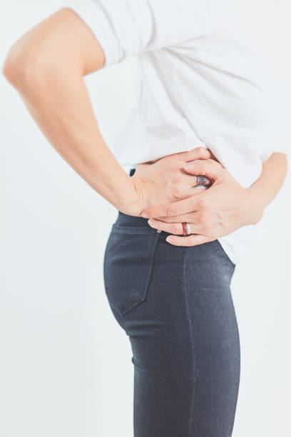 istock Hip, back and spinal problems in adult ages. 1173741643