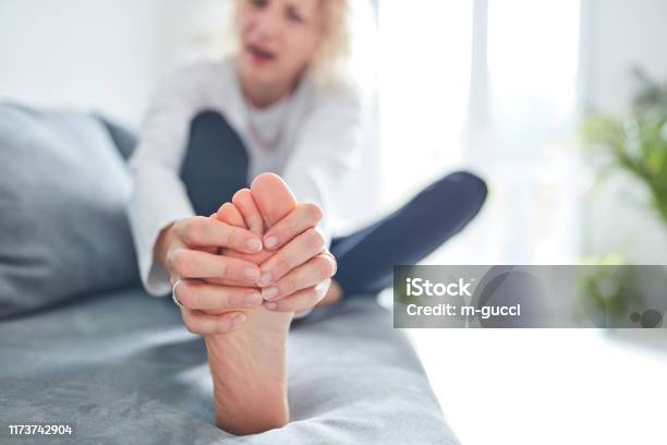 Problems With Feet Joints Legs And Ankles Stock Photo - Download Image Now - Foot, Pain, Leg