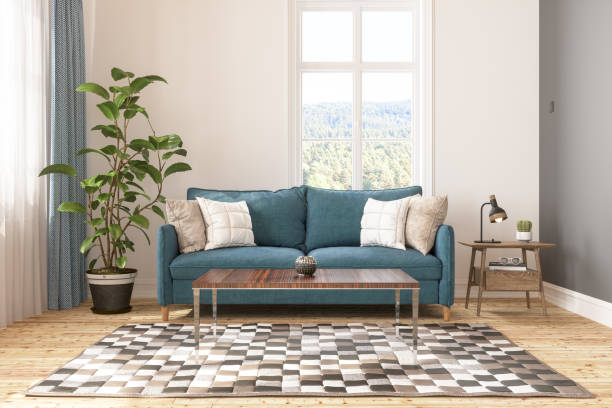 istock Retro Living Room 1173748917