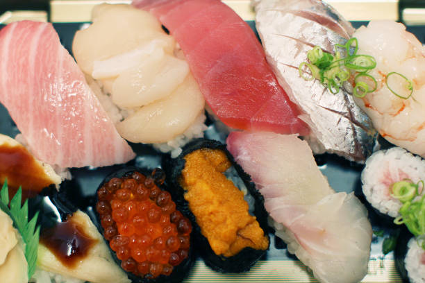 istock Sushi set in Tokyo restaurant 1173751902