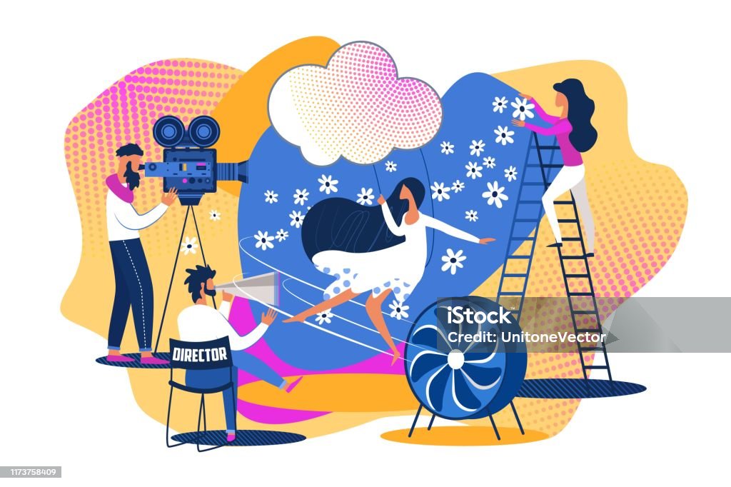 Cartoon People Movie Set Scene Shooting Film Make Stock Illustration - Download Image Now - Actress, Film Reel, Hollywood - California - iStock Cartoon People Movie Set Scene Shooting Film Make Stock Illustration - Download Image Now - Actress, Film Reel, Hollywood - California - iStock