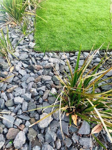 istock Fake grass in a garden 1173758808