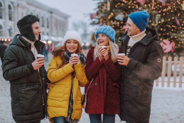 istock Positive delighted young people having fun together 1173766336