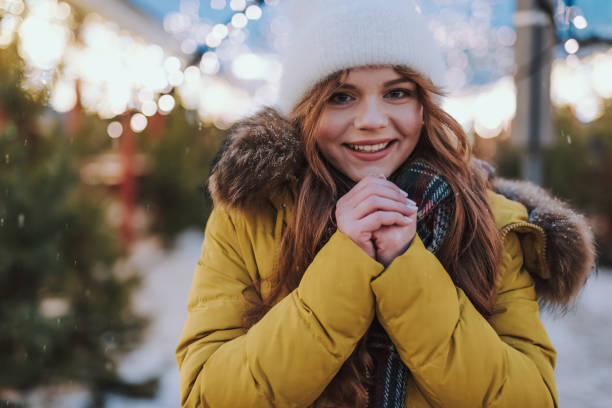 istock Charming young female person looking at camera 1173767103