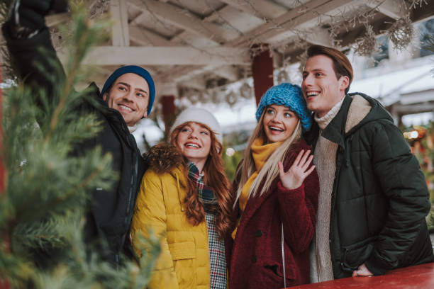 istock Happy students taking photo during their walk 1173767335