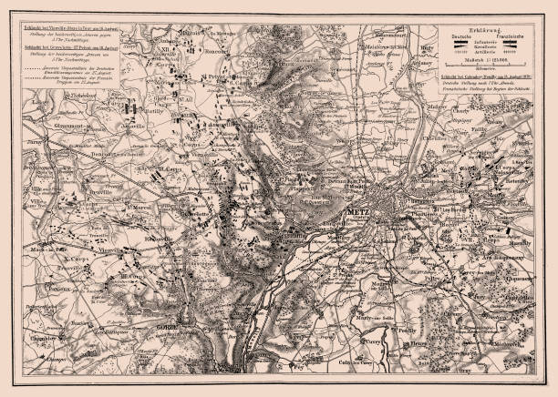 istock Battles near Metz, Franco-Prussian War in 1870 1173769094