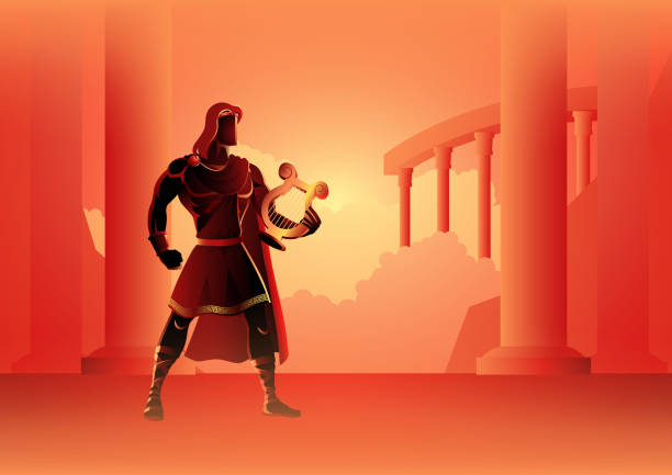 ภาพประกอบสต็อกที่เกี่ยวกับ “อพอลโลเทพเจ้าแห่งดนตรี - greek god”