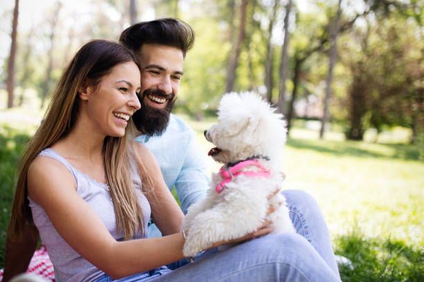 istock Happy young couple enjoying picnic in park. 1173780149