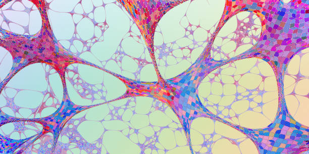 istock Abstract Multi-Coloured Organic Shapes Made From Separate Elements Connected Together 1173785310