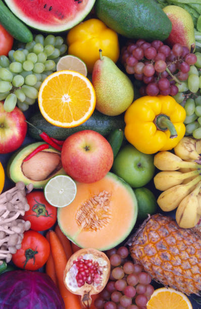 istock Many fruits and vegetables as background 1173786146