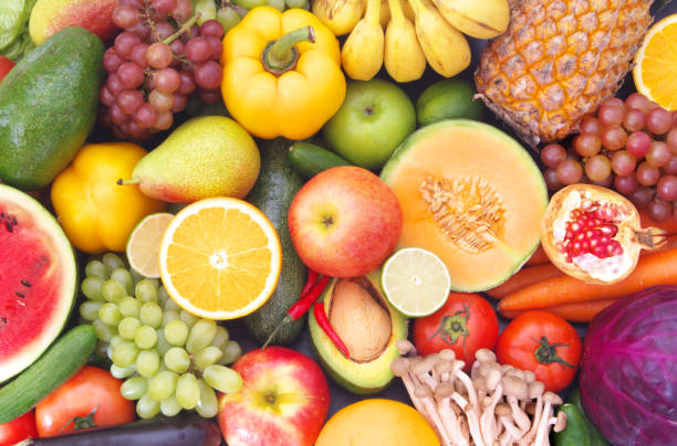 istock Many fruits and vegetables as background 1173786287