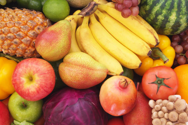 istock Many fruits and vegetables as background 1173786516