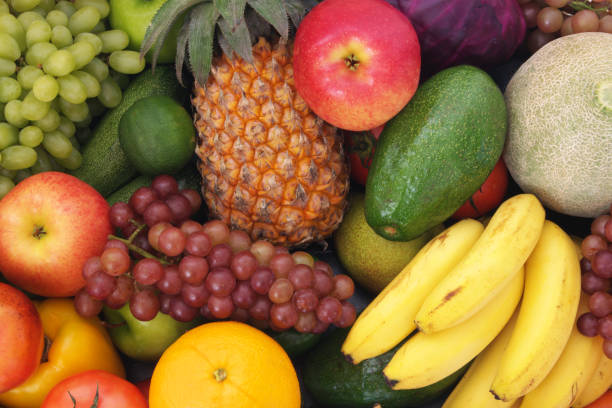 istock Many fruits and vegetables as background 1173786562