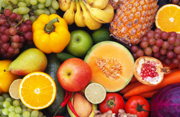 istock Many fruits and vegetables as background 1173786668