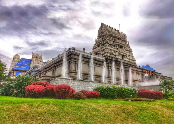 BAPS Shri Swaminarayan Mandir, a Hindu temple in Robbinsville, New Jersey, the second-largest Hindu mandir in the world