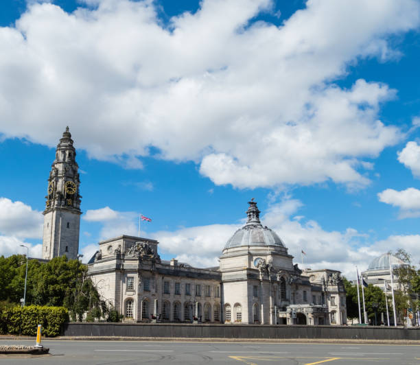 istock Town Hall and Tower Cardiff Wales 1173791623