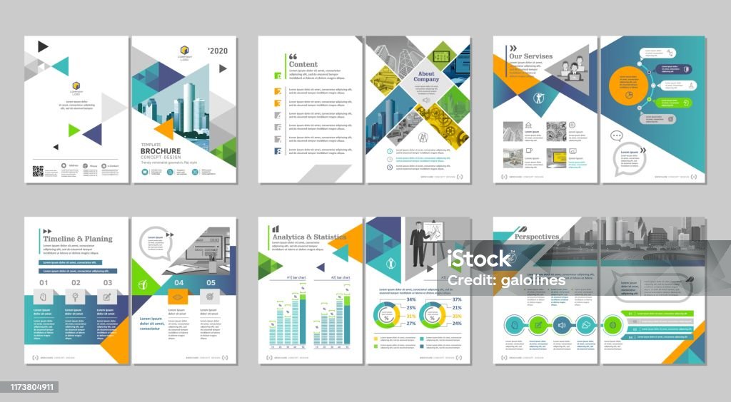 Brochure Creative Design Multipurpose Template Include Cover Back And ...