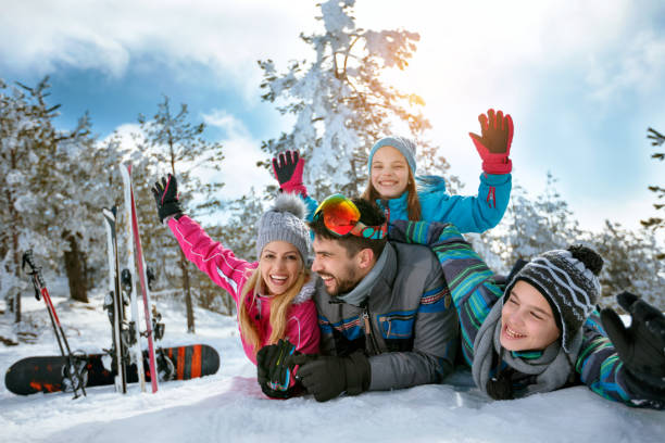 istock family having fun - Mobile photo. Selfie 1173808592