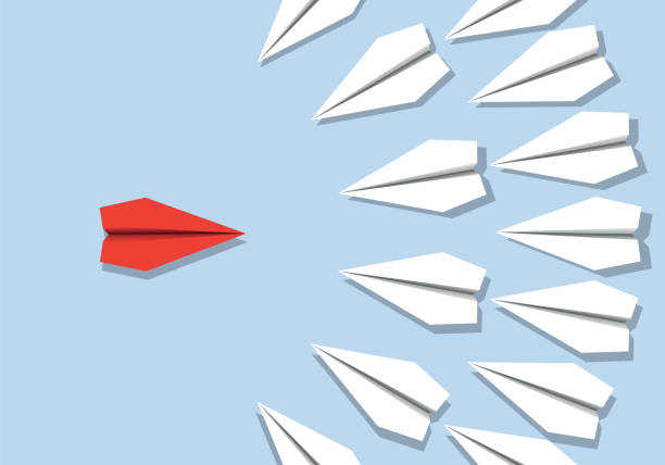 istock Concept of the one against all with a group facing a single individual. 1173809872