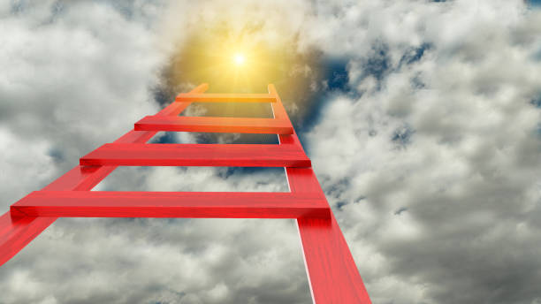 istock ladder leads to sun sky god high 1173813144