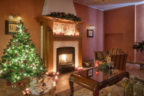 istock Christmas living room 1173815370
