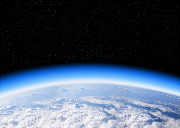 Ozone layer from space view of planet Earth view of the Earth from space, blue planet and deep black space ozone layer photos stock pictures, royalty-free photos & images