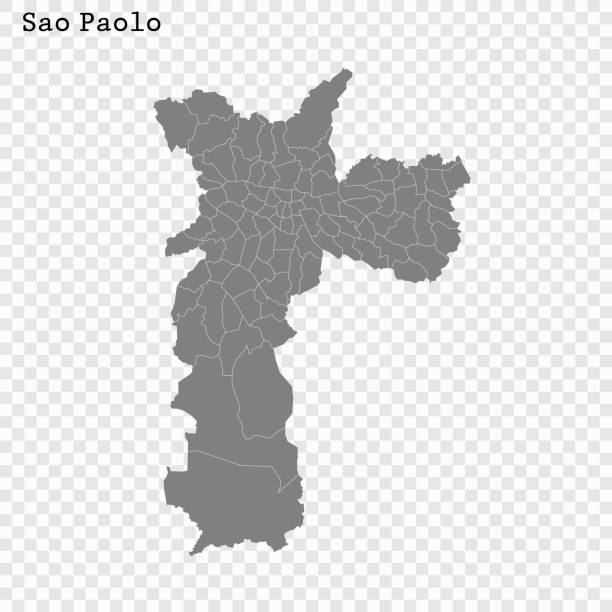 ÐÐ»Ñ ÐÐ½ÑÐµÑÐ½ÐµÑÐ° High quality Map Sao Paolo City. vector illustration são paulo stock illustrations