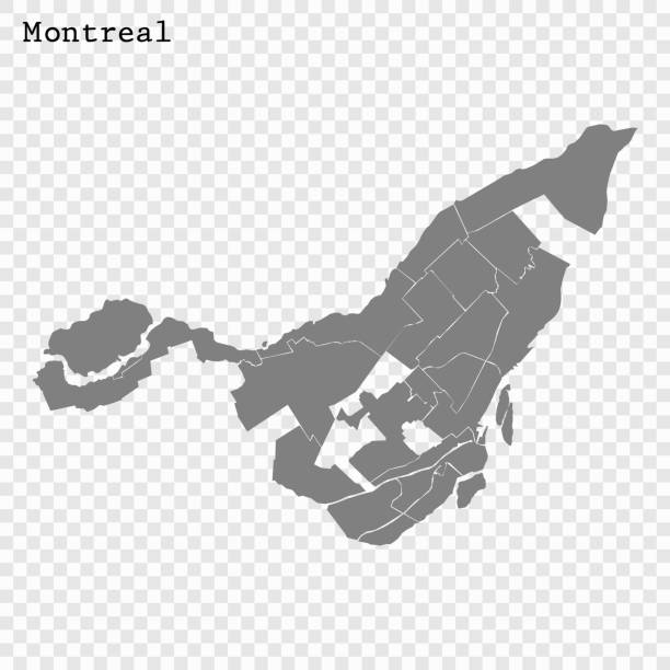ÐÐ»Ñ ÐÐ½ÑÐµÑÐ½ÐµÑÐ° High quality Map Montreal City. vector illustration island of montreal stock illustrations