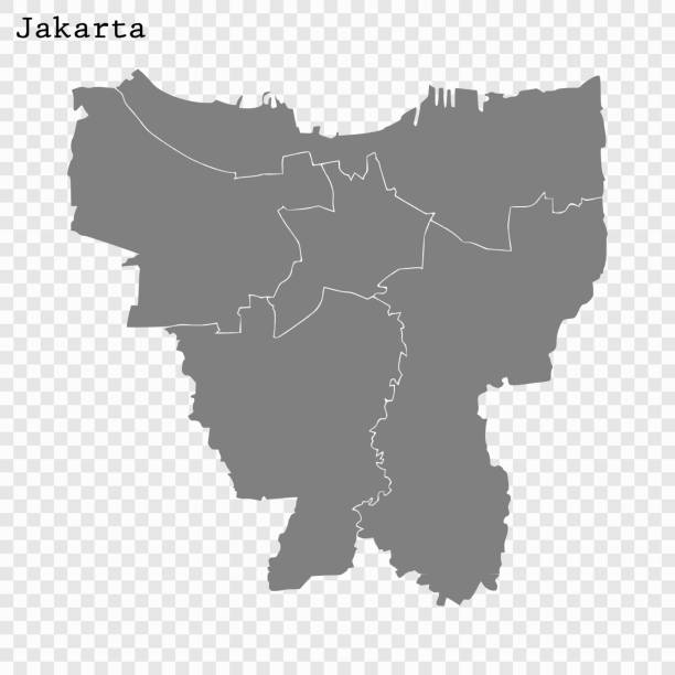 ÐÐ»Ñ ÐнÑеÑнеÑа High quality Map Jakarta City. vector illustration jakarta stock illustrations