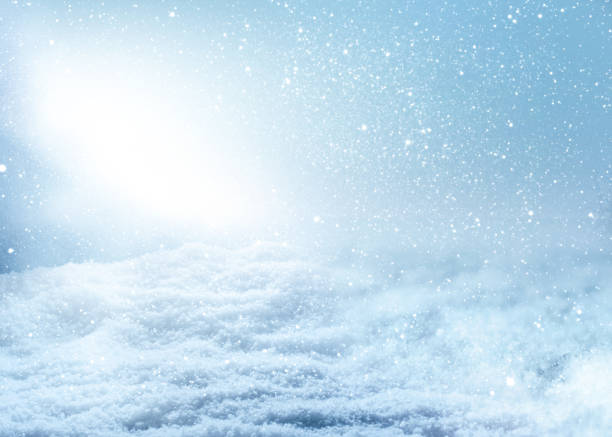istock Winter scenery with snowflakes 1173820825
