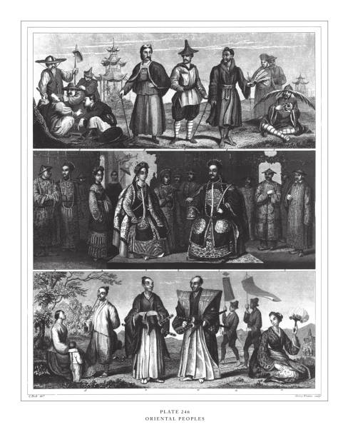 Oriental Peoples Engraving Antique Illustration, Published 1851 Oriental Peoples Engraving Antique Illustration, Published 1851. Source: Original edition from my own archives. Copyright has expired on this artwork. Digitally restored. spiritual warfare stock illustrations