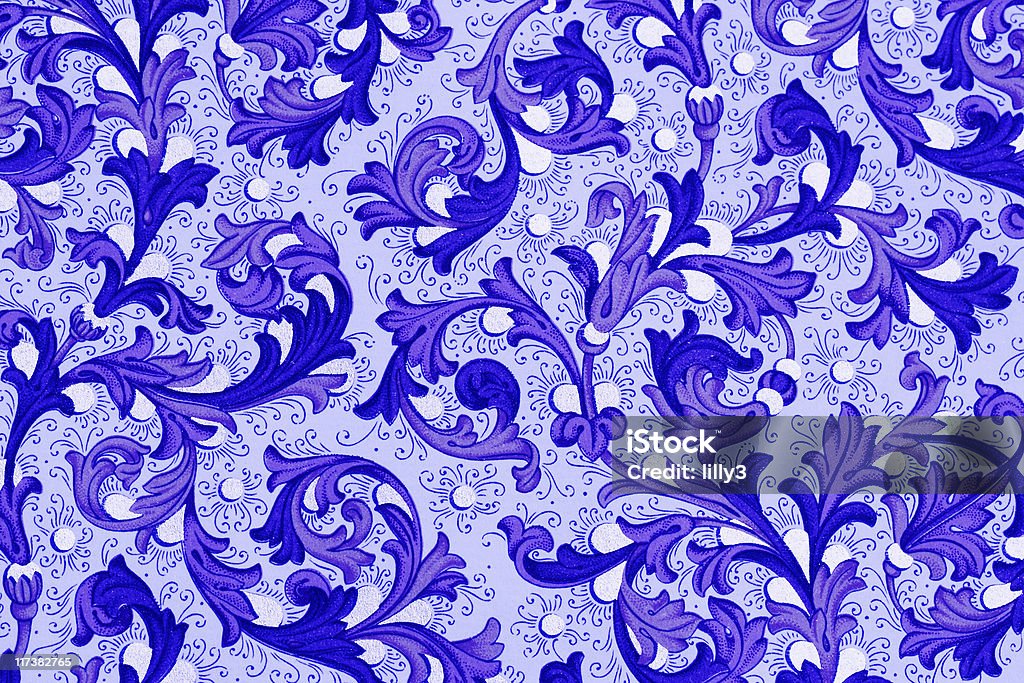 Papel de parede antigo com padrão floral - Royalty-free Antiguidade Foto de stock