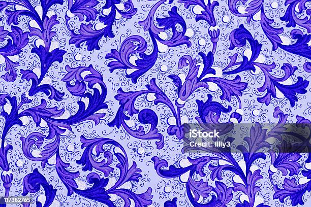 Papel De Parede Antigo Com Padrão Floral - Fotografias de stock e mais imagens de Antiguidade - Antiguidade, Arte, Artigo de Decoração