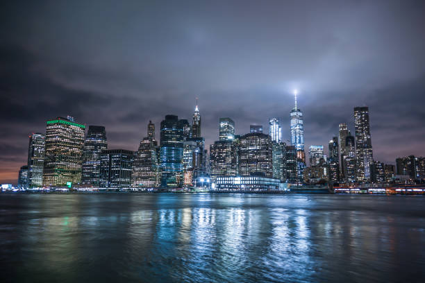 istock New York Manhattan night view 1173832634