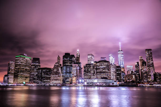 istock New York Manhattan night view 1173832915