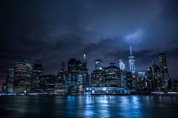 istock New York Manhattan night view 1173833203